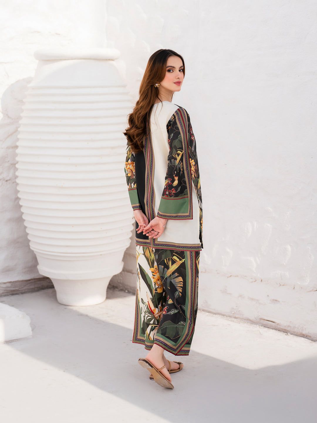 Tropical Garden Printed 2-Piece Suit