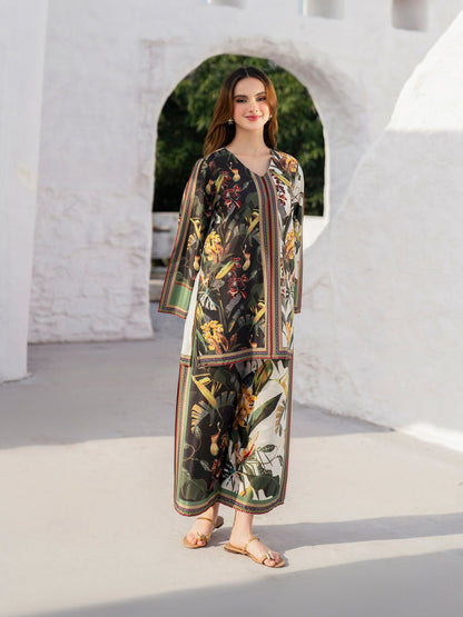 Tropical Garden Printed 2-Piece Suit