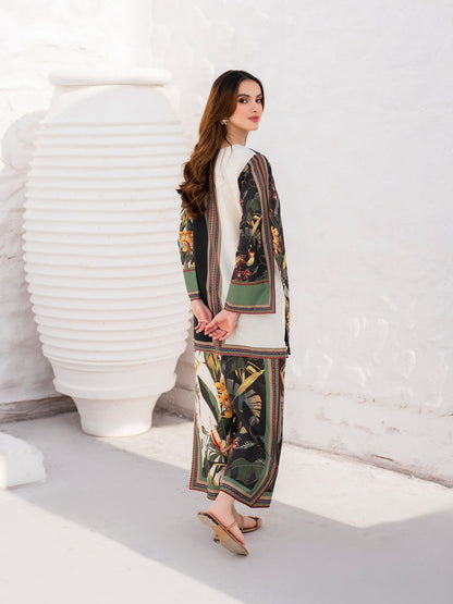 Tropical Garden Printed 2-Piece Suit